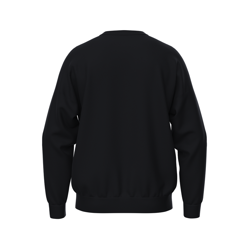 black sweatshirt