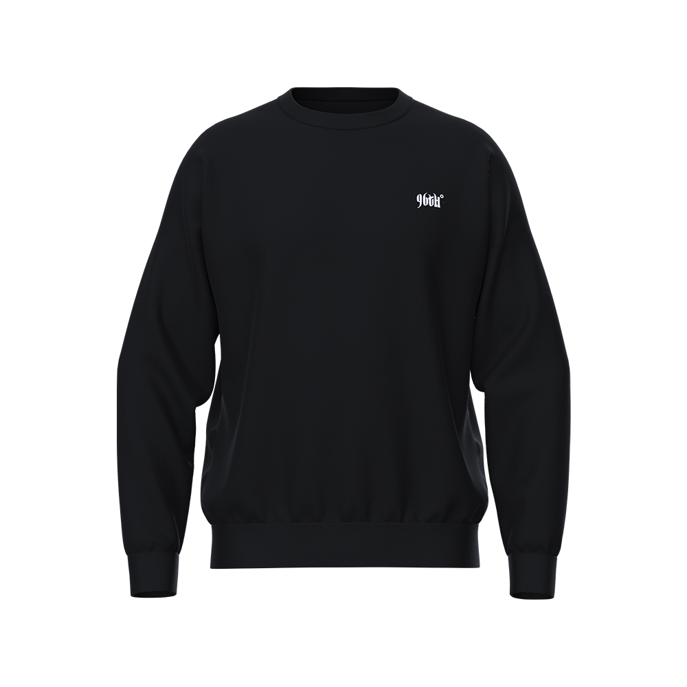 black sweatshirt