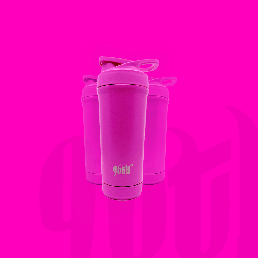 BrüMate Shaker, 20oz Triple-Insulated Stainless Steel Cocktail Shaker and  Tumbler With Clear, Shatter-Proof Top and Lid (Neon Pink)
