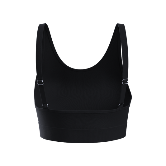 Black Adjustable Sports Bra