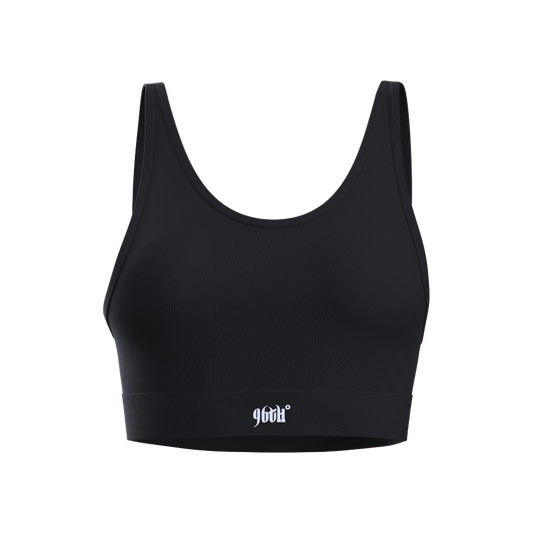 Black Adjustable Sports Bra