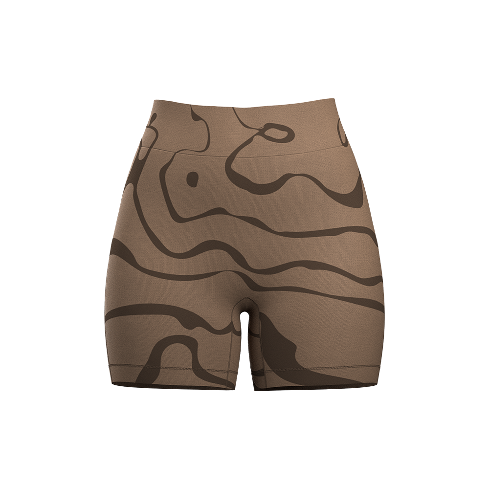 Marble Shorts - Brown