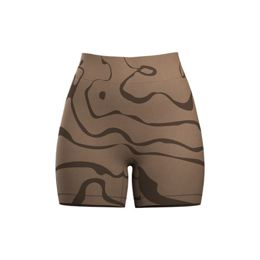 Marble Shorts - Brown