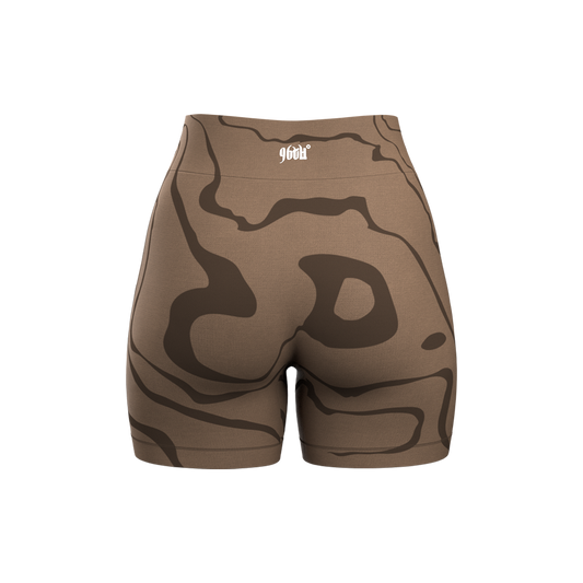 Marble Shorts - Brown