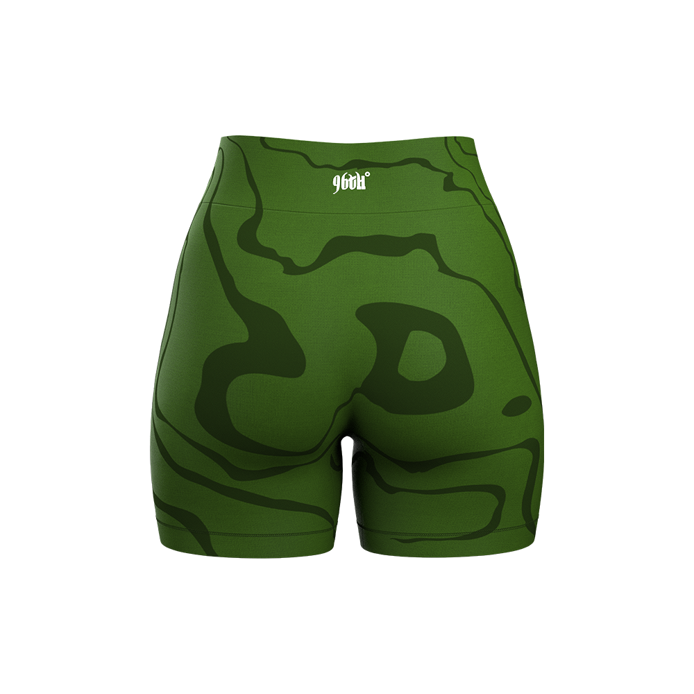 Marble Shorts - Forest Green