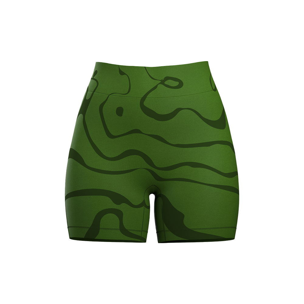 Marble Shorts - Forest Green