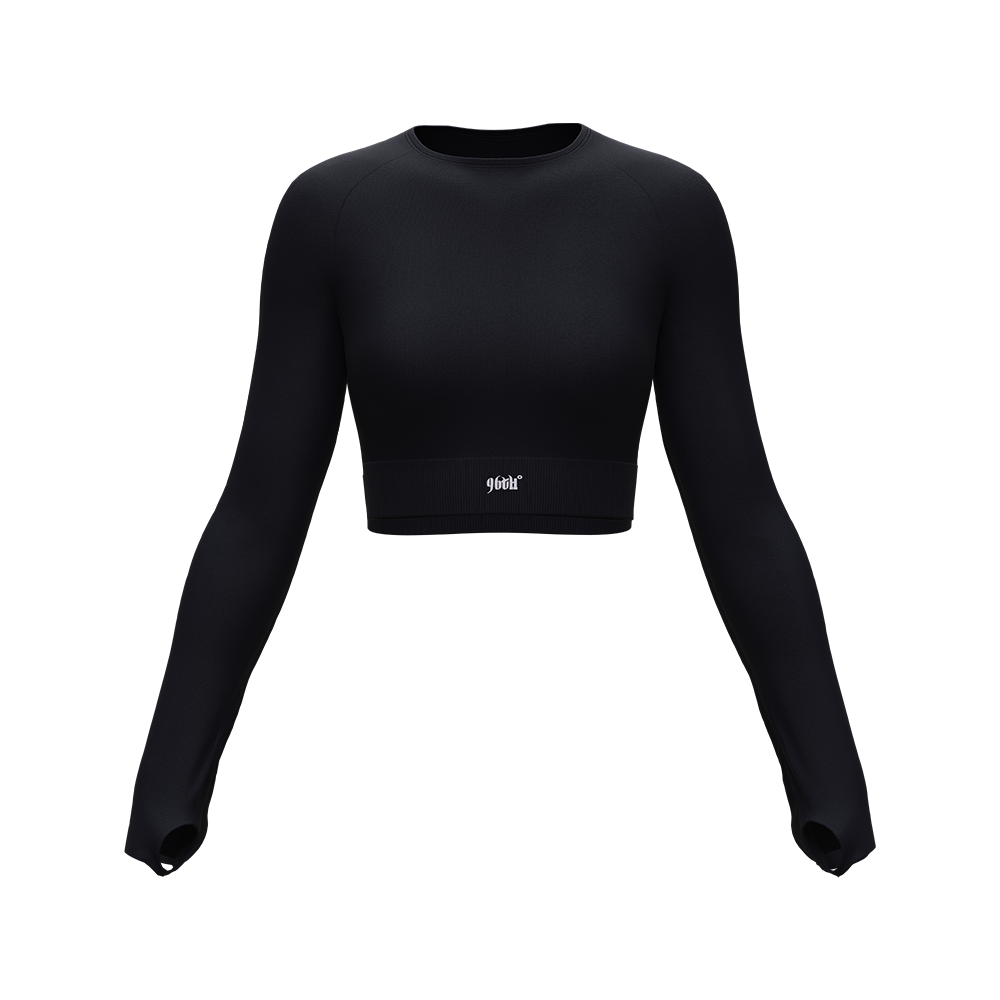 Cropped Long Sleeve - Midnight