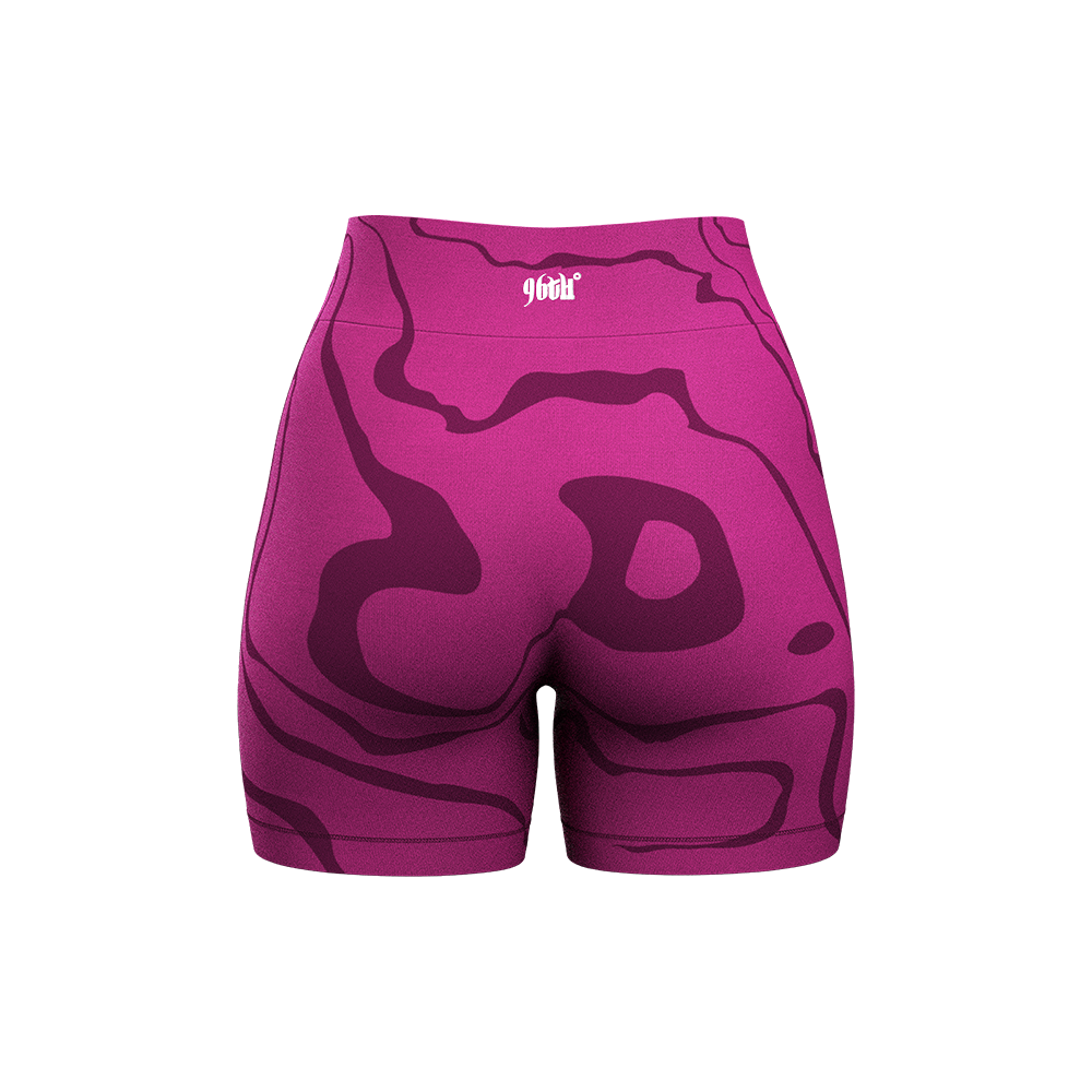 Marble Shorts - Hot Pink