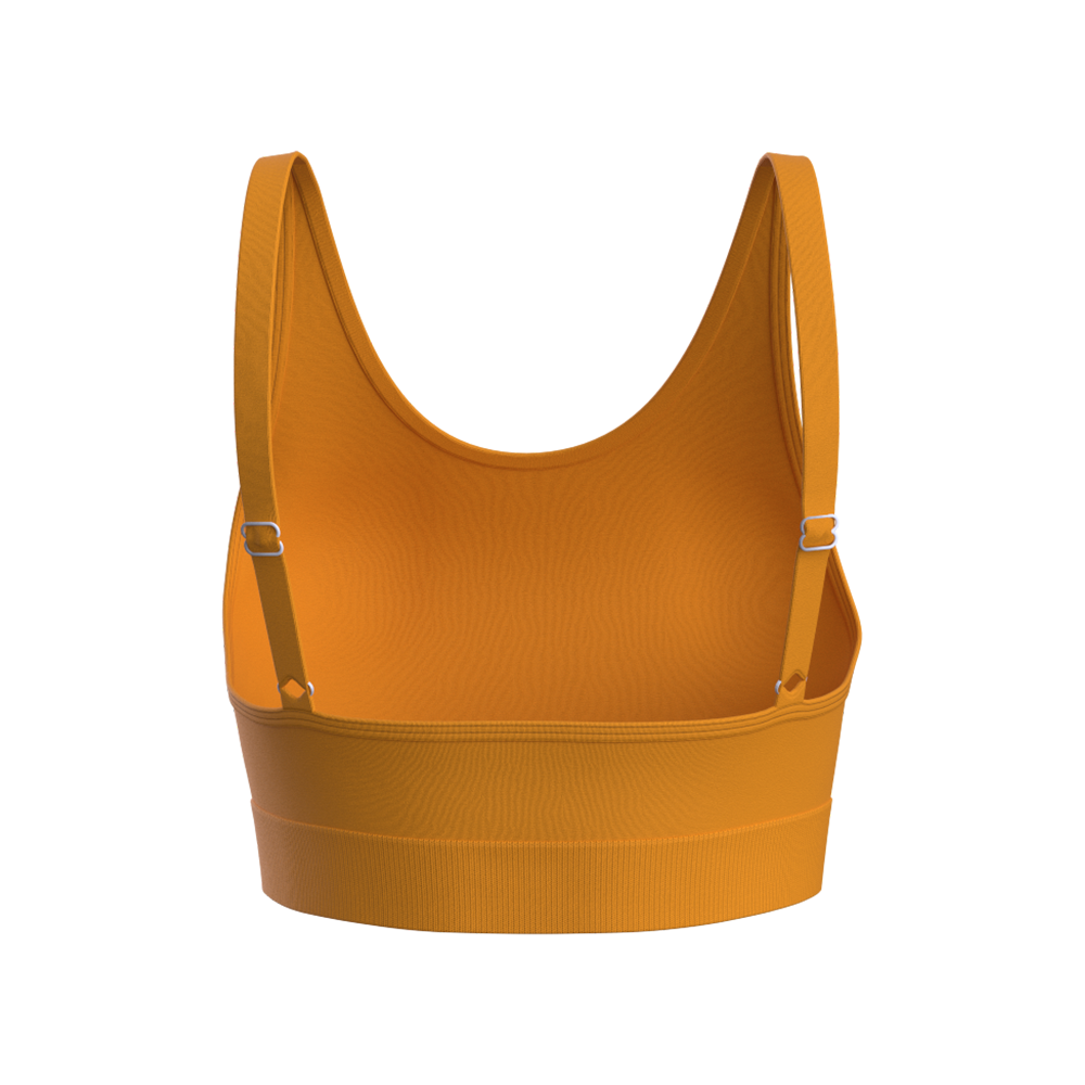 Orange Adjustable Sports Bra