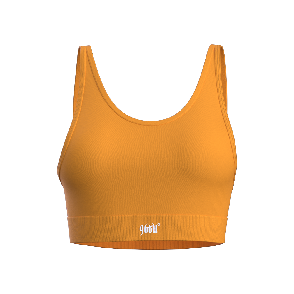 Orange Adjustable Sports Bra