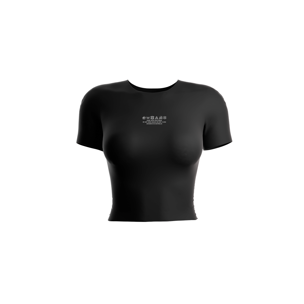 wash-tag // black shirt